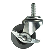 threaded stem piano caster with brake