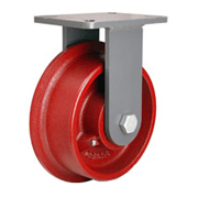 rigid flanged wheel caster